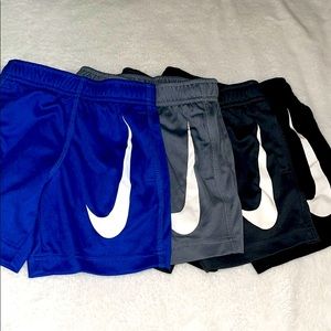Lot of 4 Toddler Nike dri-fit basketball shorts-3T